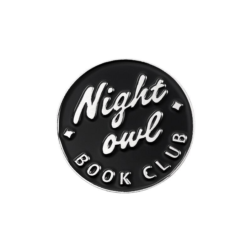 Night Owl Book Club Pin